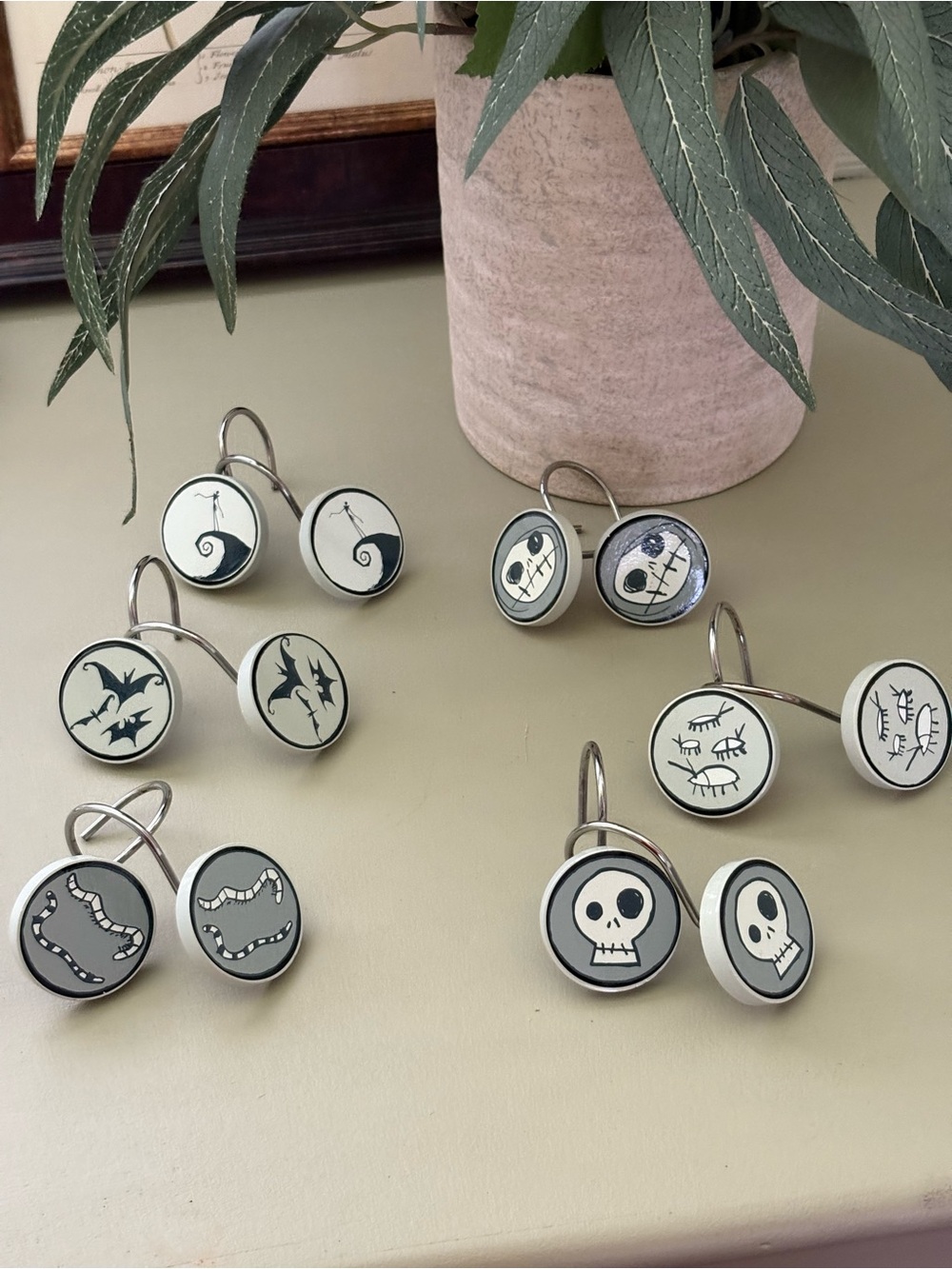 The Nightmare Before Christmas Icons Shower Curtain Hooks